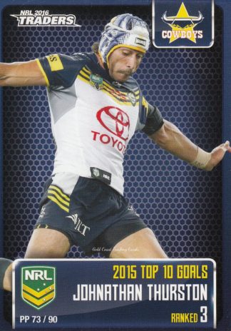 2016 NRL Traders Pieces Of The Puzzle - PP73 Johnathan Thurston North Qld Cowboys