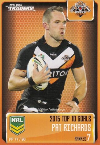 2016 NRL Traders Pieces Of The Puzzle - PP77 Pat Richards Wests Tigers