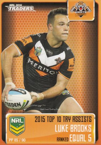 2016 NRL Traders Pieces Of The Puzzle - PP85 Luke Brooks Wests Tigers