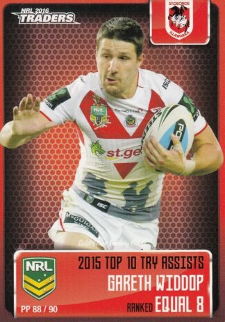 2016 NRL Traders Pieces Of The Puzzle - PP88 Gareth Widdop St George Dragons
