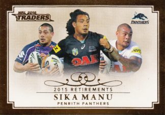 2016 NRL Traders 2015 Retirements - R11 Sika Manu Penrith Panthers