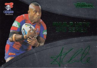 2016 NRL Traders Black SAS Signature - SASB08 Akuila Uate Newcastle Knights