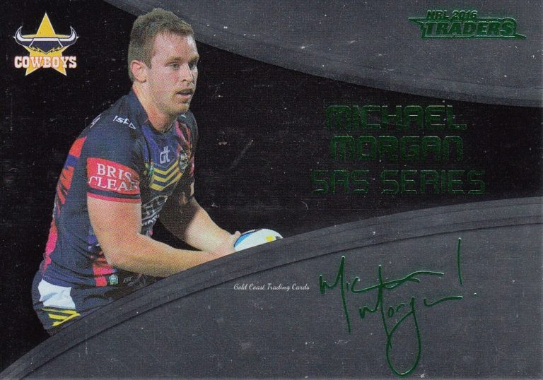 2016 NRL Traders Black SAS Signature - SASB09 Michael Morgan North Qld Cowboys
