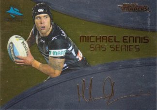 2016 NRL Traders Gold SAS Signature - SASG04 Michael Ennis Cronulla Sharks