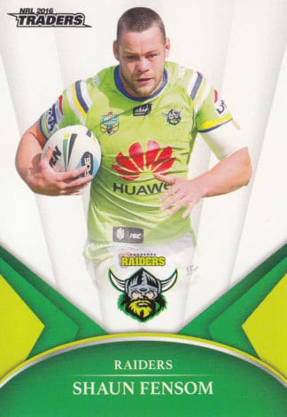 2016 NRL Traders Common Card - Base 014 Shaun Fensom Canberra Raiders
