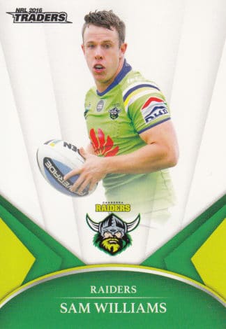 2016 NRL Traders Common Card - Base 020 Sam Williams Canberra Raiders