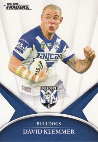 2016 NRL Traders Common Card - Base 024 David Klemmer Canterbury Bulldogs