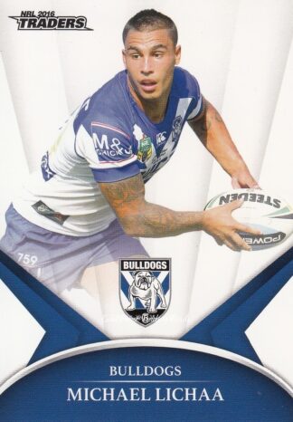2016 NRL Traders Common Card - Base 025 Michael Lichaa Canterbury Bulldogs