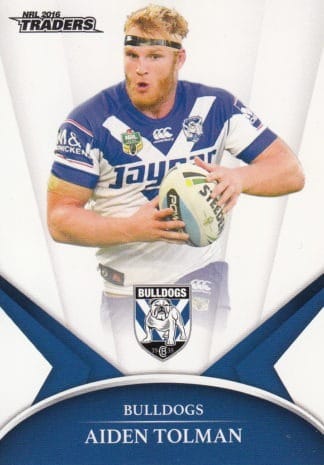 2016 NRL Traders Common Card - Base 030 Aiden Tolman Canterbury Bulldogs
