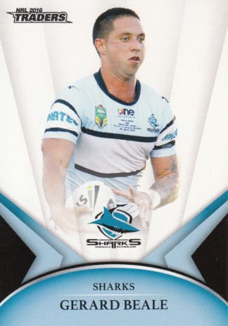 2016 NRL Traders Common Card - Base 033 Gerard Beale Cronulla Sharks