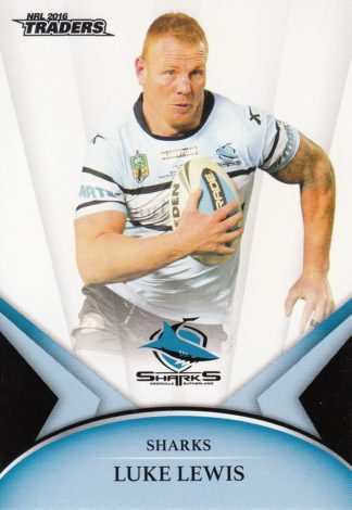 2016 NRL Traders Common Card - Base 040 Luke Lewis Cronulla Sharks