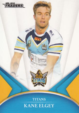 2016 NRL Traders Common Card - Base 045 Kane Elgey Gold Coast Titans
