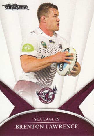 2016 NRL Traders Common Card - Base 055 Brenton Lawrence Manly Sea Eagles