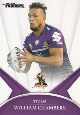 2016 NRL Traders Common Card - Base 063 Will Chambers Melbourne Storm