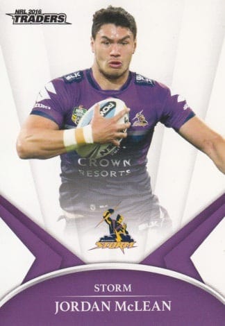 2016 NRL Traders Common Card - Base 067 Jordan McLean Melbourne Storm