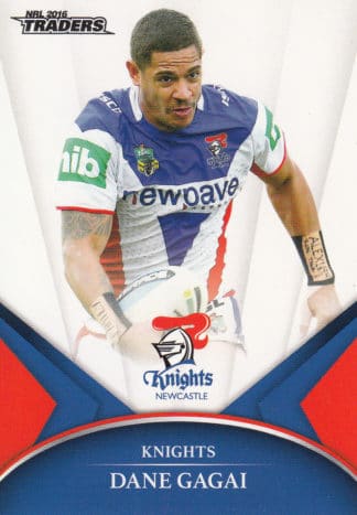 2016 NRL Traders Common Card - Base 072 Dane Gagai Newcastle Knights