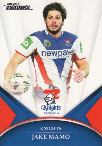 2016 NRL Traders Common Card - Base 073 Jake Mamo Newcastle Knights
