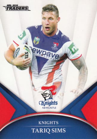 2016 NRL Traders Common Card - Base 078 Tariq Sims Newcastle Knights