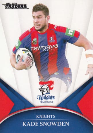 2016 NRL Traders Common Card - Base 079 Kade Snowden Newcastle Knights