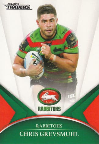 2016 NRL Traders Common Card - Base 114 Chris Grevsmuhl South Sydney Rabbitohs