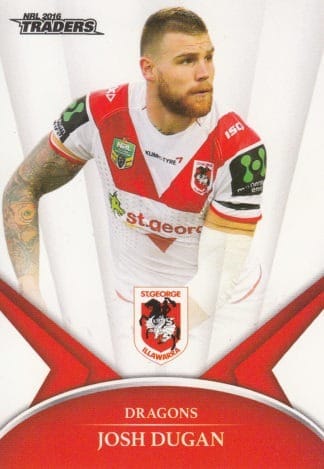 2016 NRL Traders Common Card - Base 124 Josh Dugan St George Dragons