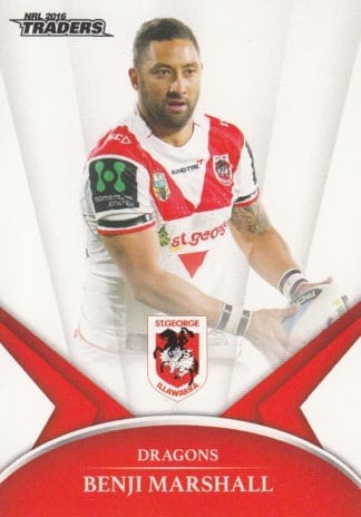 2016 NRL Traders Common Card - Base 126 Benji Marshall St George Dragons