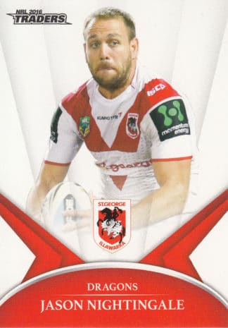 2016 NRL Traders Common Card - Base 128 Jason Nightingale St George Dragons