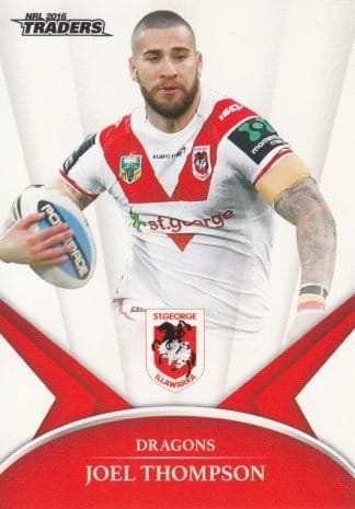 2016 NRL Traders Common Card - Base 129 Joel Thompson St George Dragons