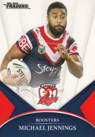 2016 NRL Traders Common Card - Base 137 Michael Jennings Sydney Roosters