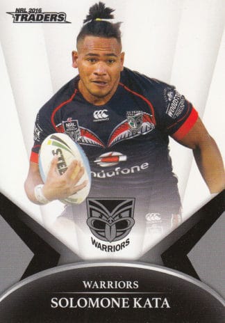 2016 NRL Traders Common Card - Base 144 Solomone Kata Warriors