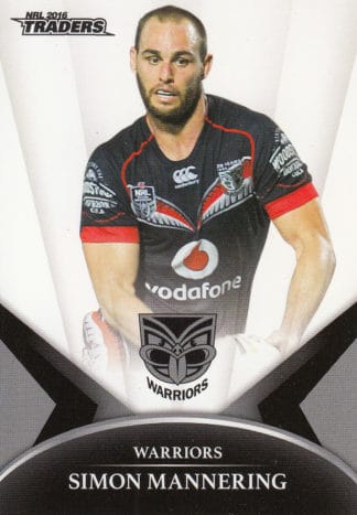 2016 NRL Traders Common Card - Base 147 Simon Mannering Warriors