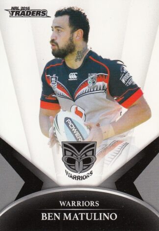 2016 NRL Traders Common Card - Base 148 Ben Matulino Warriors
