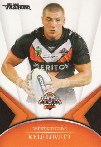 2016 NRL Traders Common Card - Base 153 Kyle Lovett Wests Tigers