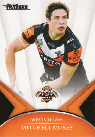 2016 NRL Traders Common Card - Base 154 Mitchell Moses Wests Tigers