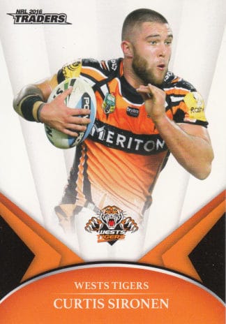 2016 NRL Traders Common Card - Base 158 Curtis Sironen Wests Tigers