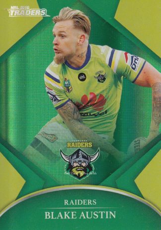 2016 NRL Traders Silver Parallels - P012 Blake Austin Canberra Raiders