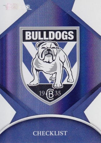 2016 NRL Traders Silver Parallels - P021 Checklist Canterbury Bulldogs