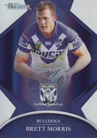2016 NRL Traders Silver Parallels - P027 Brett Morris Canterbury Bulldogs