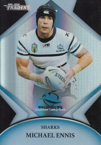 2016 NRL Traders Silver Parallels - P035 Michael Ennis Cronulla Sharks