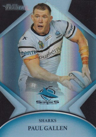 2016 NRL Traders Silver Parallels - P037 Paul Gallen Cronulla Sharks