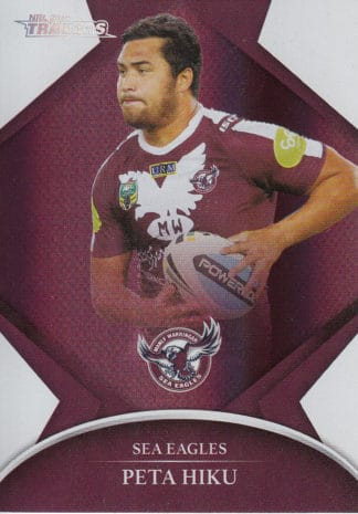 2016 NRL Traders Silver Parallels - P054 Peta Hiku Manly Sea Eagles