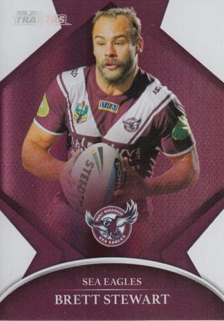 2016 NRL Traders Silver Parallels - P058 Brett Stewart Manly Sea Eagles