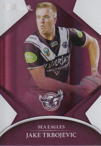 2016 NRL Traders Silver Parallels - P059 Jake Trbojevic Manly Sea Eagles