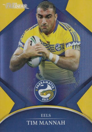 2016 NRL Traders Silver Parallels - P092 Tim Mannah Parramatta Eels