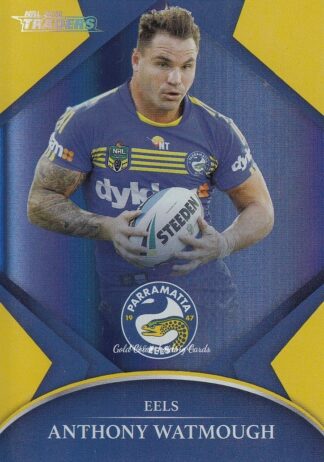 2016 NRL Traders Silver Parallels - P100 Anthony Watmough Parramatta Eels