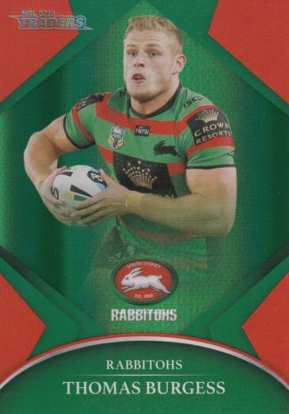 2016 NRL Traders Silver Parallels - P113 Thomas Burgess South Sydney Rabbitohs