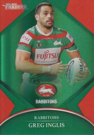 2016 NRL Traders Silver Parallels - P115 Greg Inglis South Sydney Rabbitohs