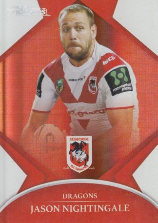 2016 NRL Traders Silver Parallels - P128 Jason Nightingale St George Dragons