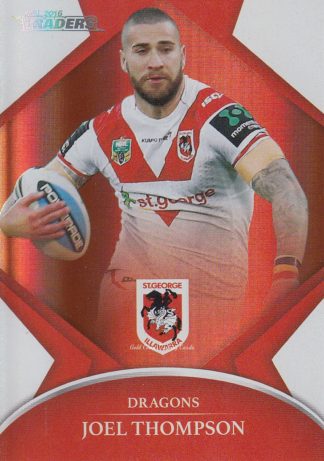 2016 NRL Traders Silver Parallels - P129 Joel Thompson St George Dragons