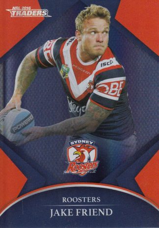 2016 NRL Traders Silver Parallels - P135 Jake Friend Sydney Roosters
